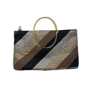 Vintage Bags By Marlo Metal Mesh Evening Shoulder Bag Chain Strap Party Purse